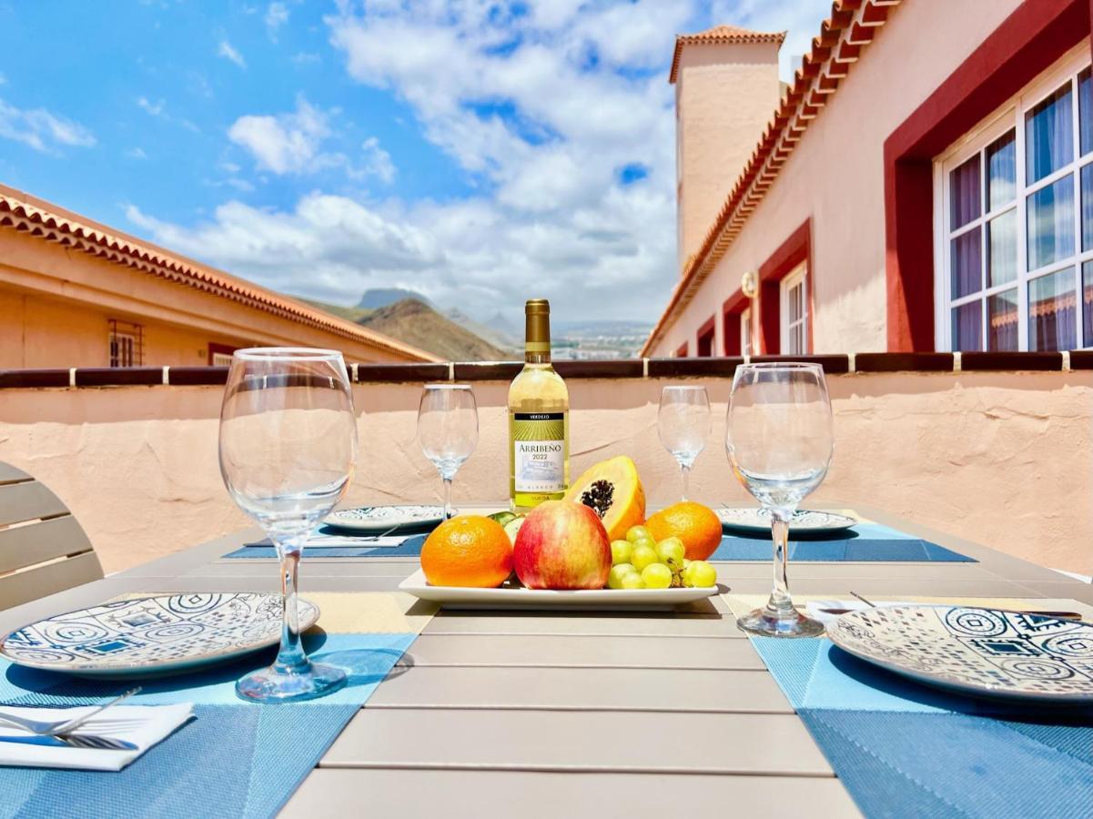 !!! Relaxing View, The Heights Apartment With Terrace And Heated Pools, Los Cristianos ลอส กริสเตียนอส ภายนอก รูปภาพ