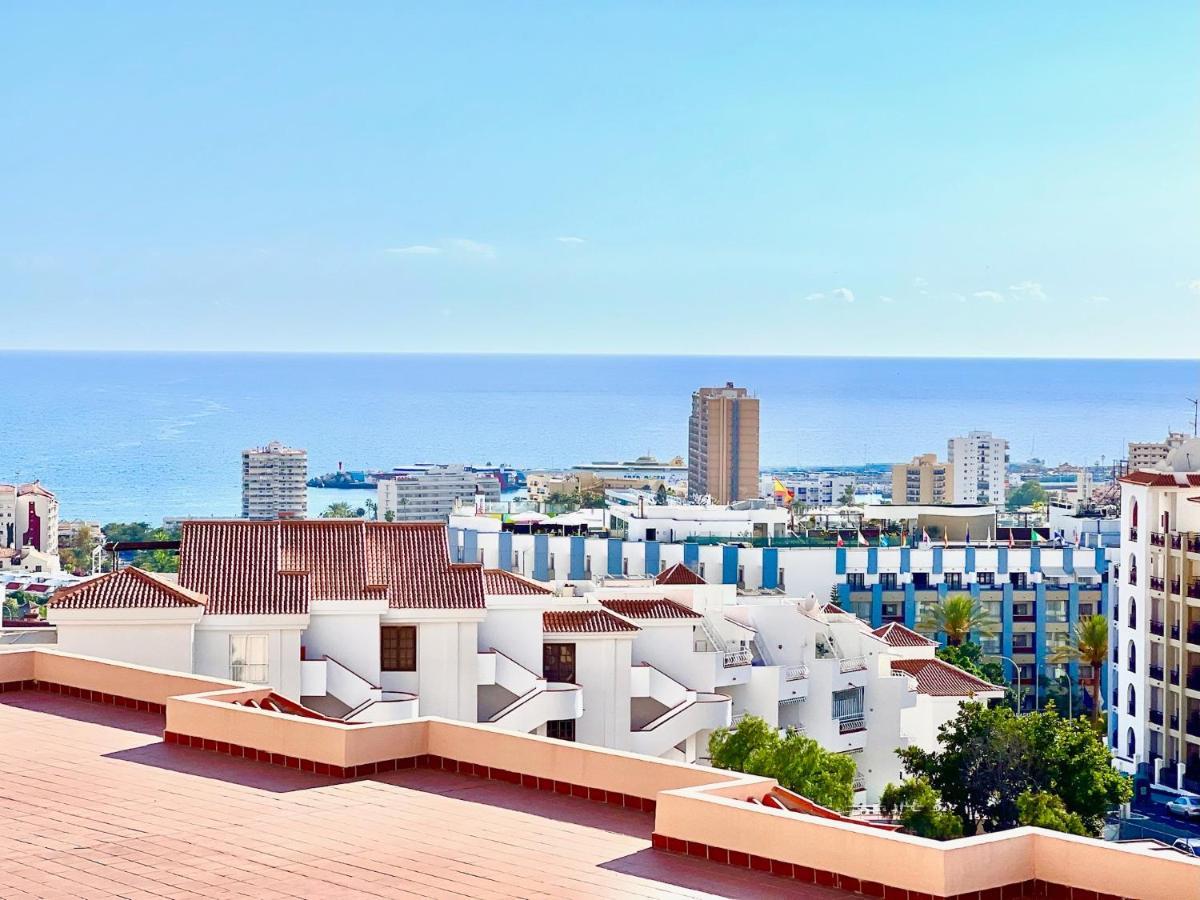 !!! Relaxing View, The Heights Apartment With Terrace And Heated Pools, Los Cristianos ลอส กริสเตียนอส ภายนอก รูปภาพ